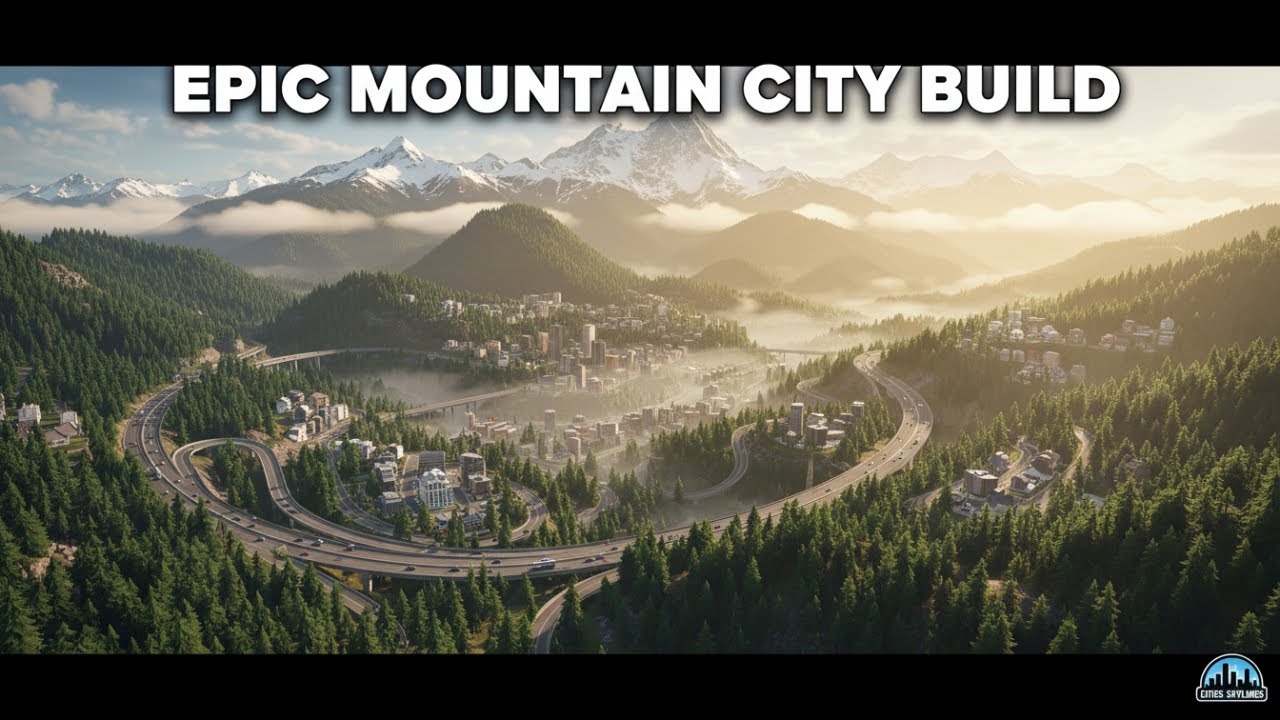 Building a Stunning Mountain City in Cities: Skylines | Epic Hillside Design & Realistic Detailing
