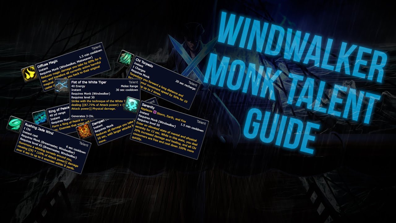 Windwalker Monk Talent Guide For New Players | Shadowlands Prepatch | World of Warcraft