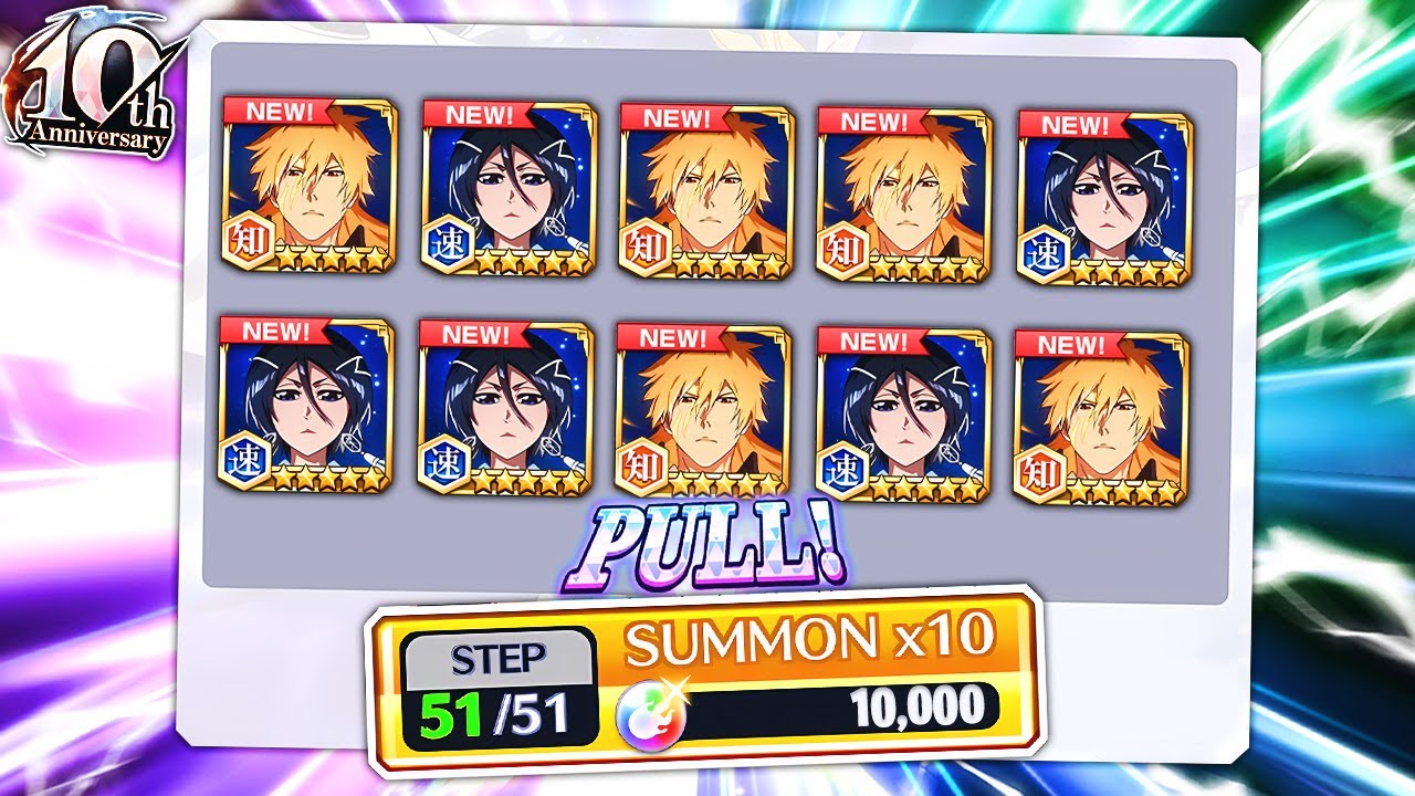 I SPENT 10,000 ORBS ON THE 10TH ANNIVERSARY BANNER! Bleach: Brave Souls!