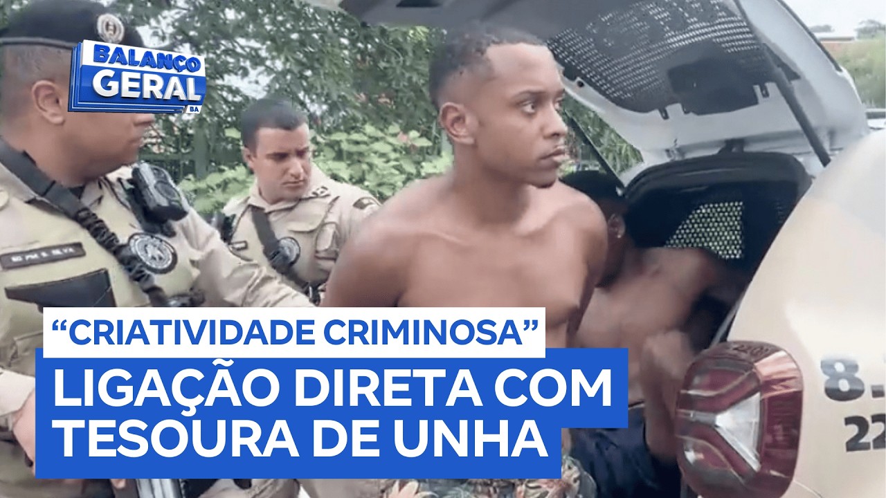 Dois homens são presos após roubarem moto usando uma tesoura de unha para fazer ligação direta