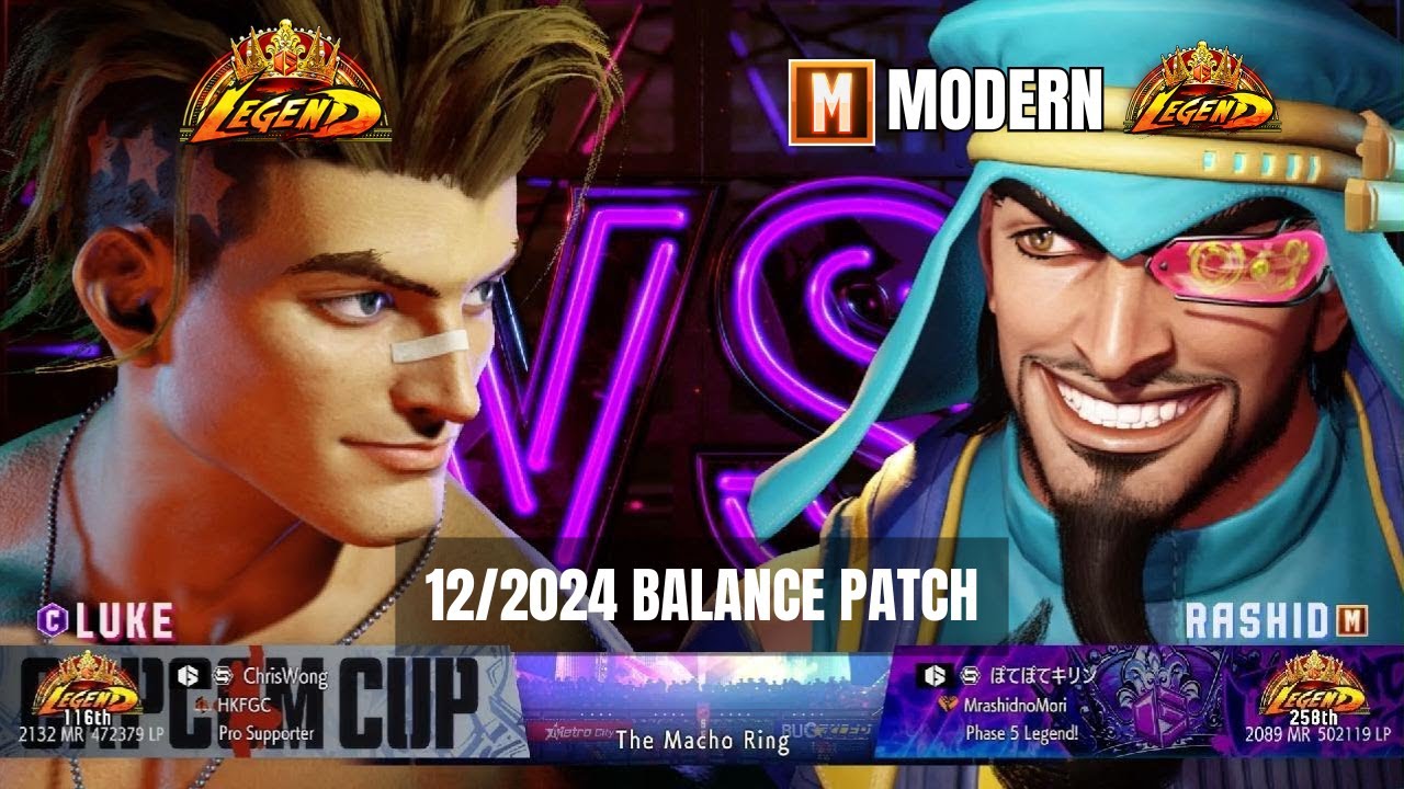 Luke (Chris Wong) vs Modern Rashid (ぽてぽてキリン) Legend 2100 MR | SF6
