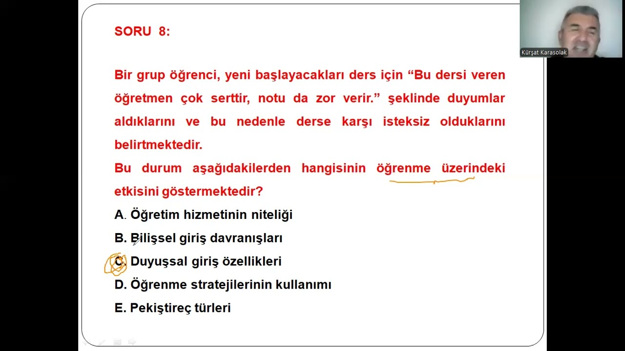 AGS GENEL DENEME- 43: 34 Soru- Yeni İçeriğe Uygun