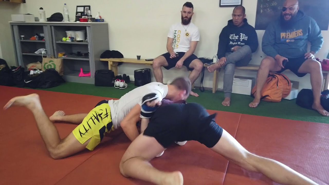 Cody Haddon & Quillan Salkilld wrestling rounds.