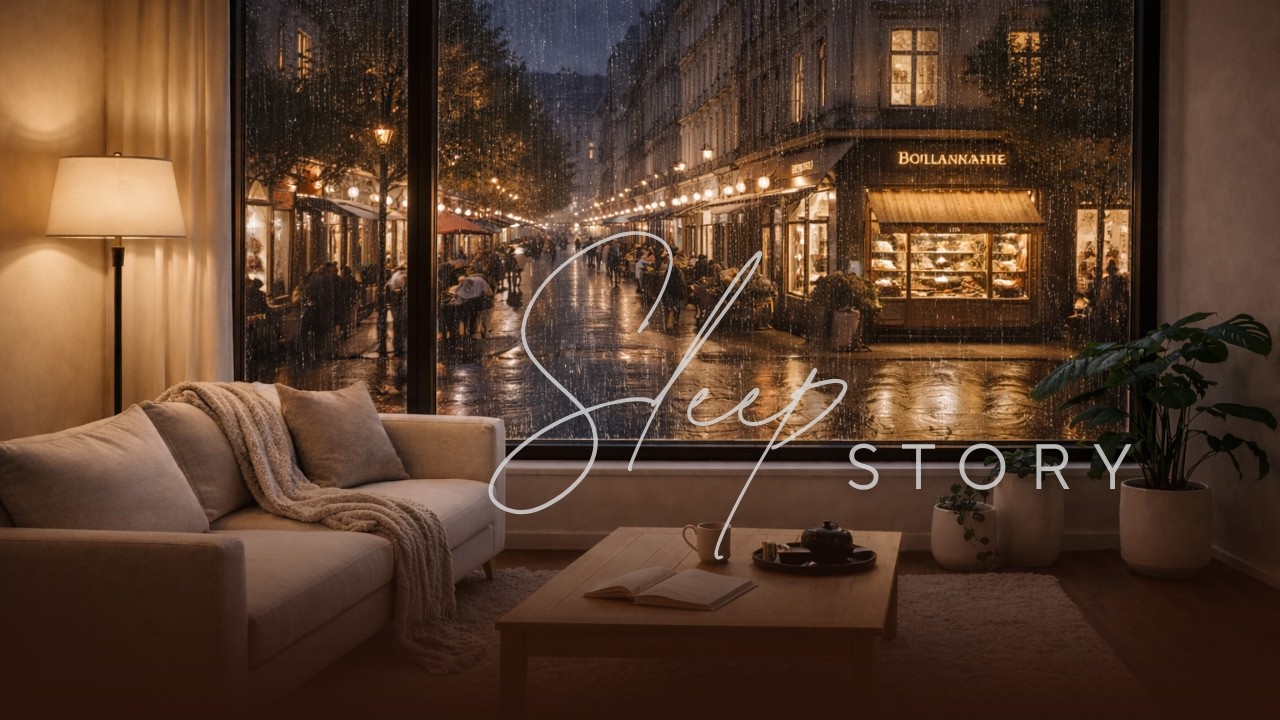 Raindrops on a City Window — A Calm Sleep Story