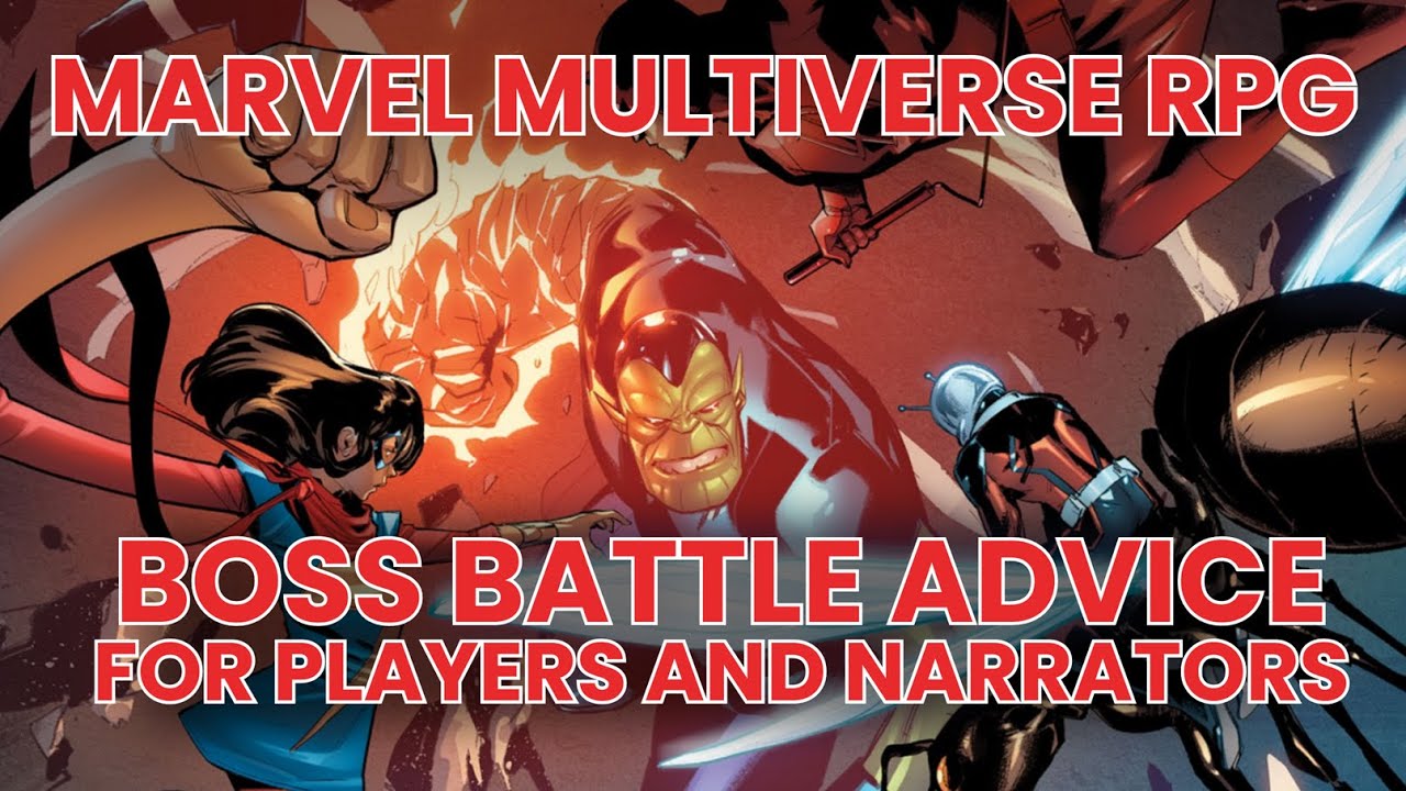 Советы по битвам с боссами для игроков и рассказчиков ролевой игры Marvel Multiverse. Десятка луч...