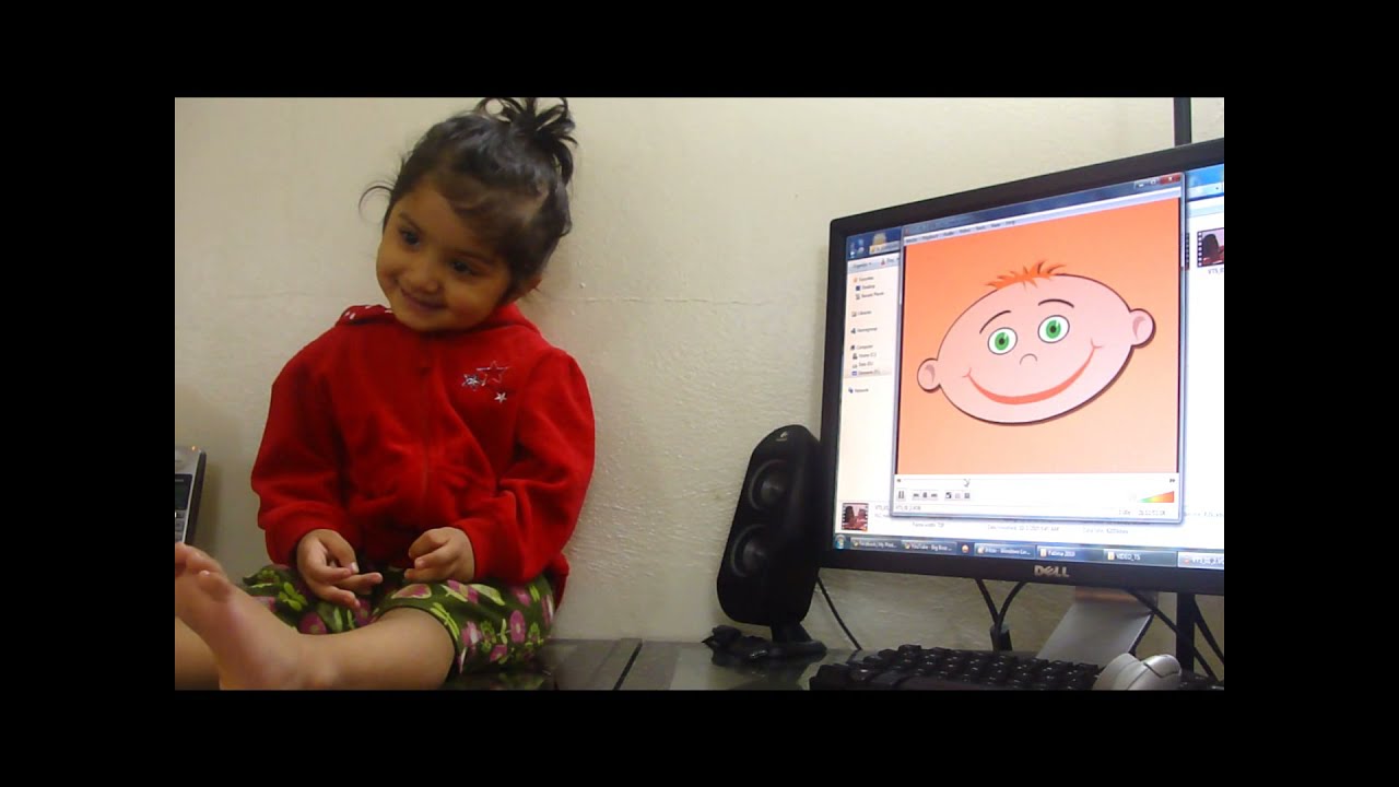 Fatima making faces with Brainy Baby Laugh & Learn