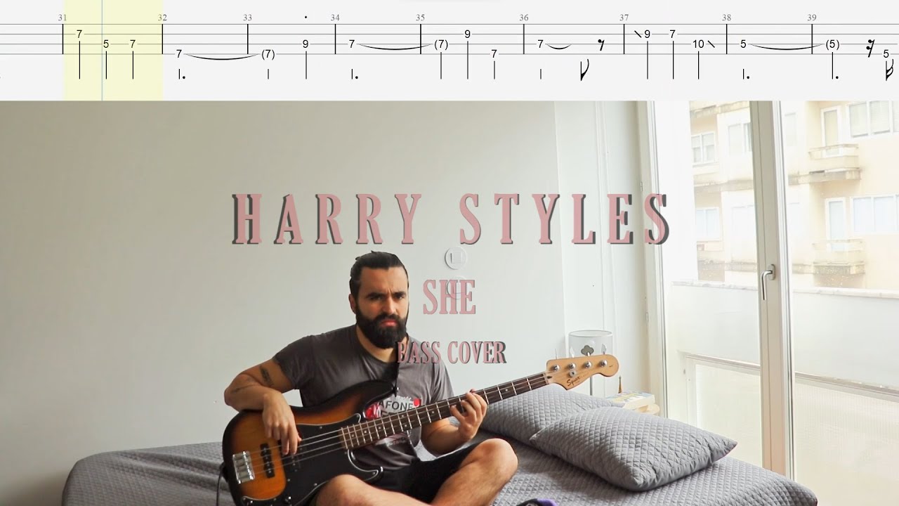 Harry Styles // She [Bass Cover + Tabs]