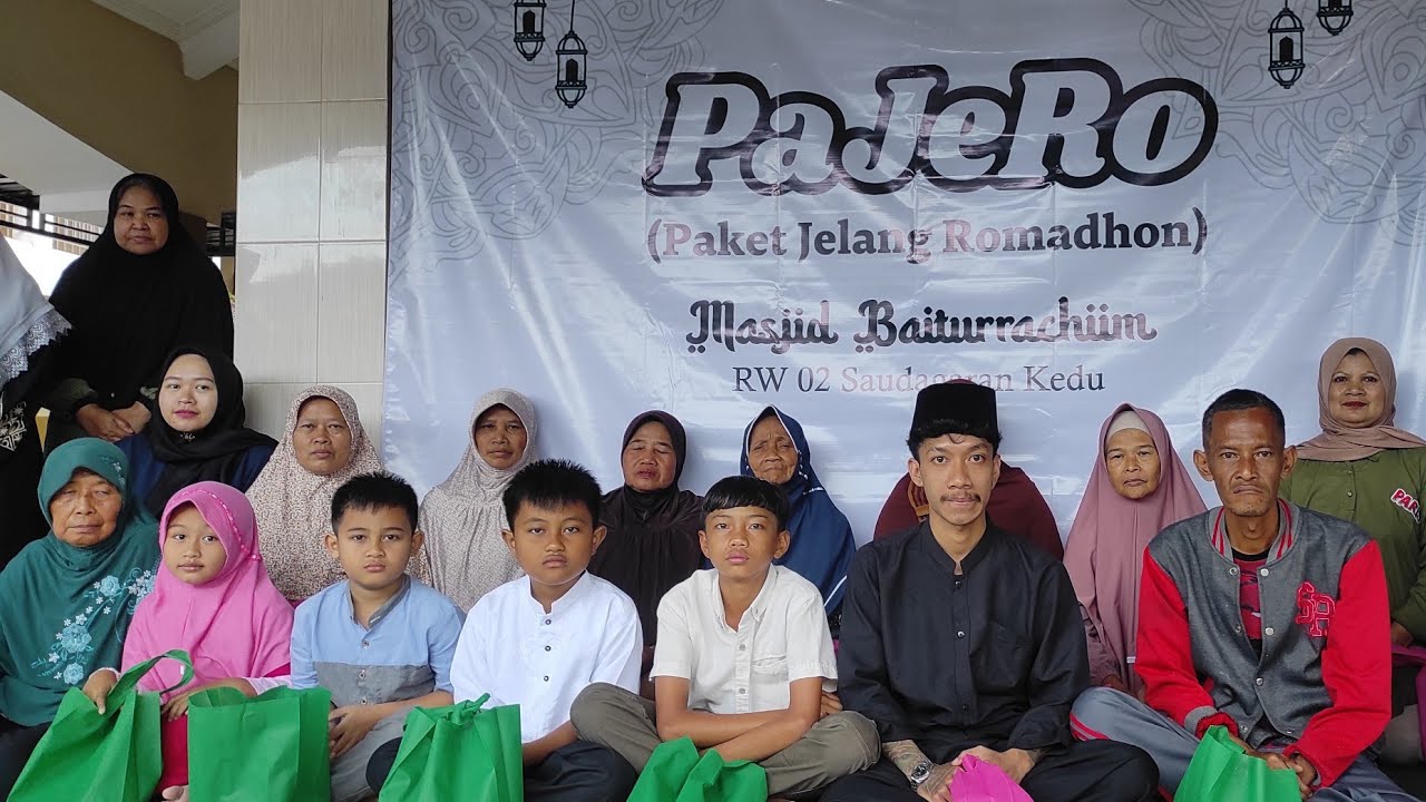 PAJERO Paket Jelang Ramadhan Masjid Baiturrakhim RW 02 Kedu  untuk Penerima Manfaat Berupa Uang 