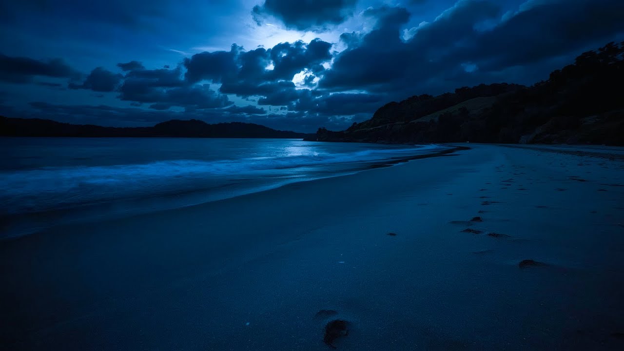 Ocean Waves for Stress Relief 🌙 Healing Surf Sounds | Anxiety & Mood Relaxation Noise