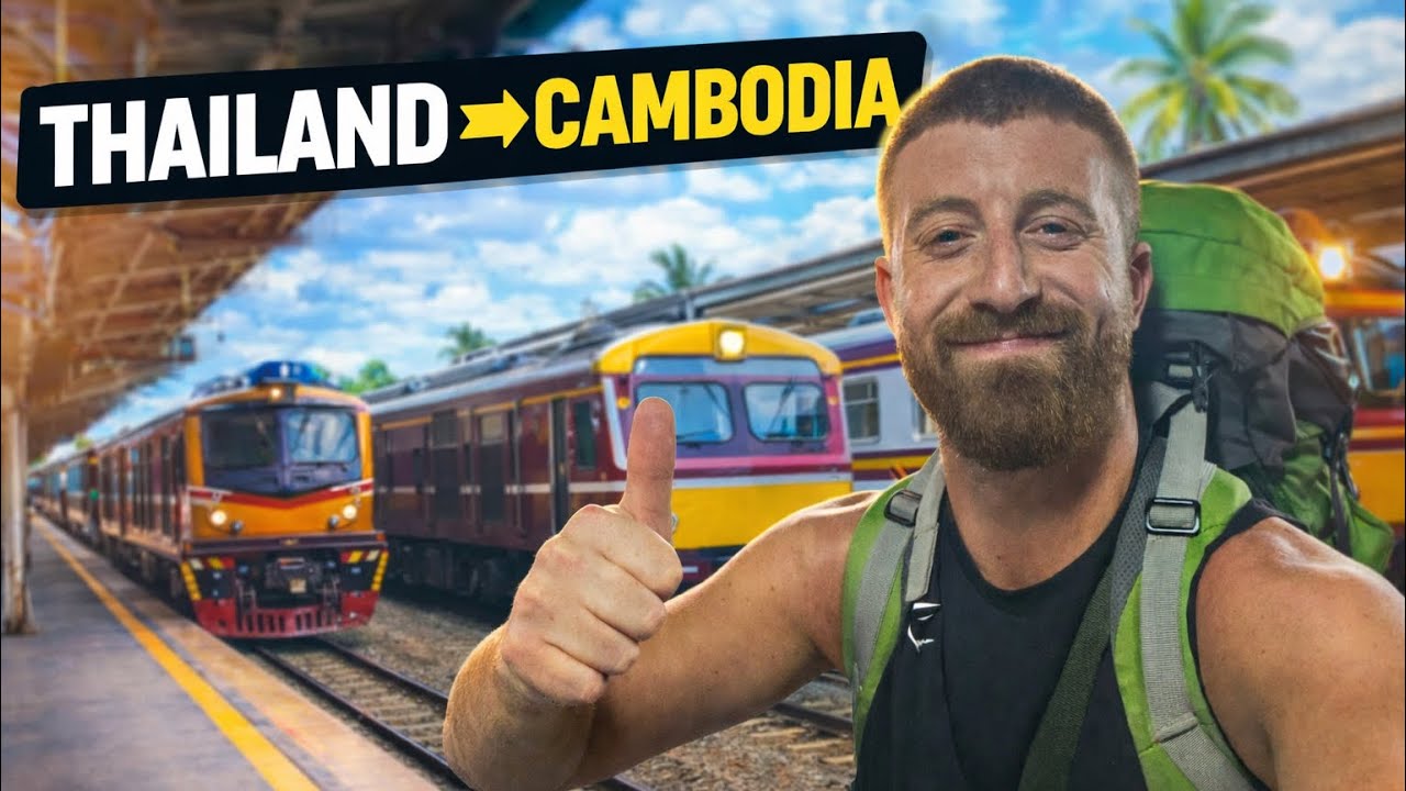 From Thailand to Cambodia in One Day! 🇹🇭➡️🇰🇭 (Taxi, Sleeper Train & Flight)
