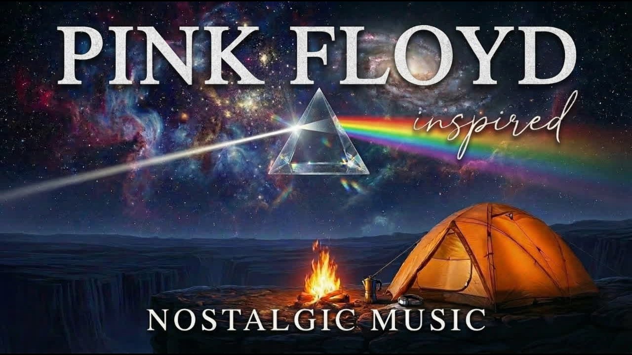 Pink Floyd Inspired Ambient Night Album 🌙📀 | 3H Long Mix | Calm Guitar & Synth 😴🎛️