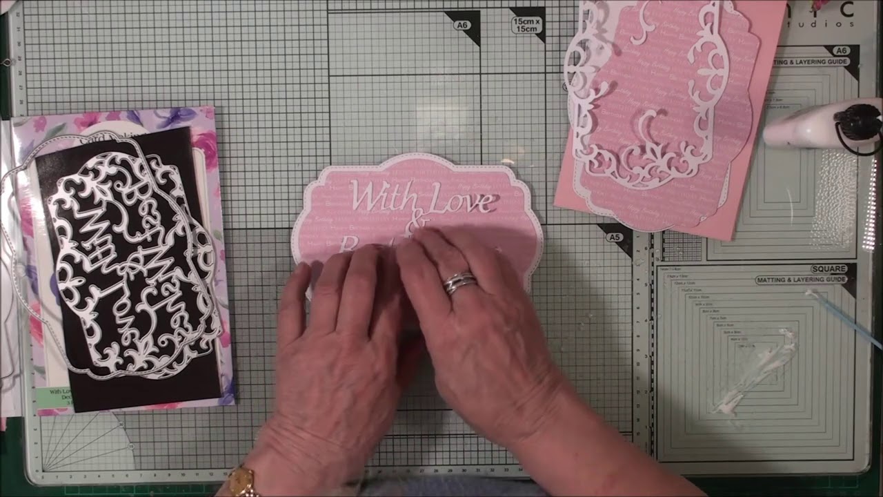 DIY With Love Card tutorial by Christina Griffiths from Card Making Magic Decorative Words