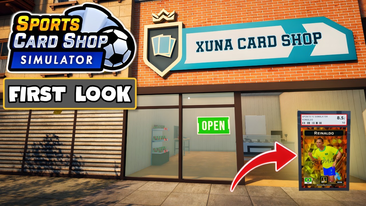 I Opened up My Own Sports Card Shop! | Sports Card Shop Simulator | First Look