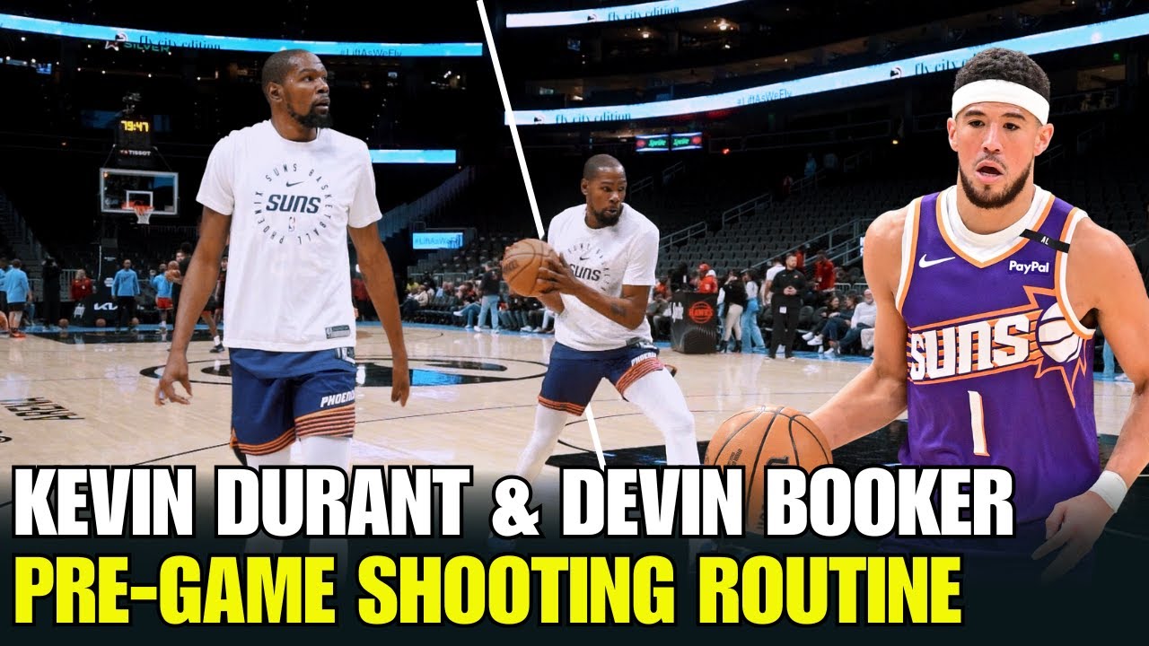 Kevin Durant and Devin Booker Pre-Game Shooting Workout
