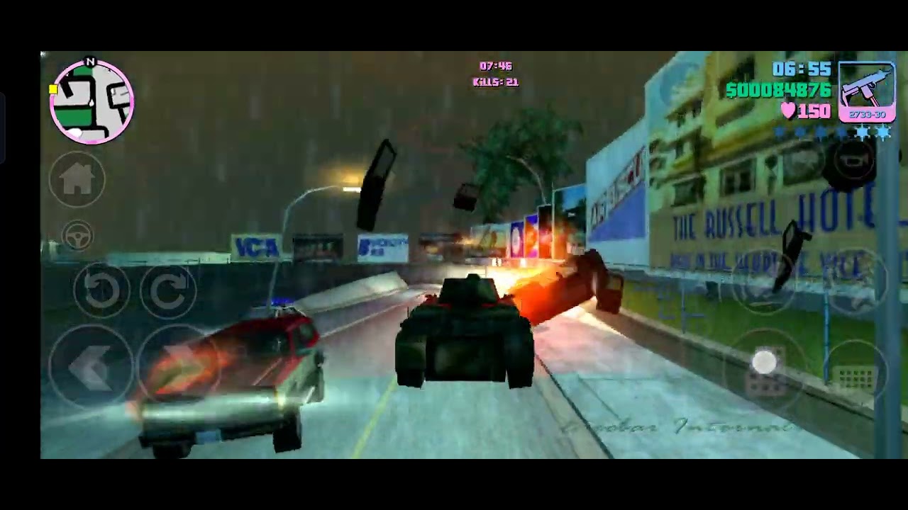Vigilante Mission - Tank Blast at end - GTA Vice City