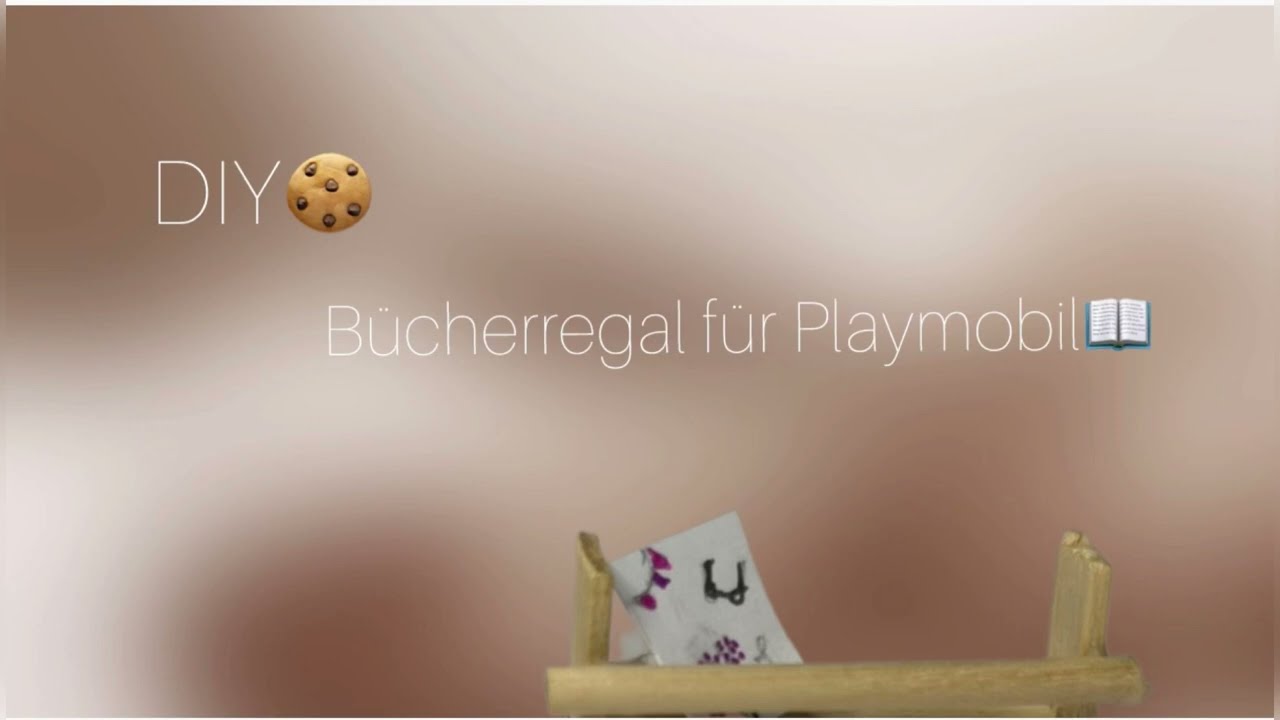 | Bücherregal| basteln für Playmobil| deutsch| Film für Kinder🍪🍨🍦