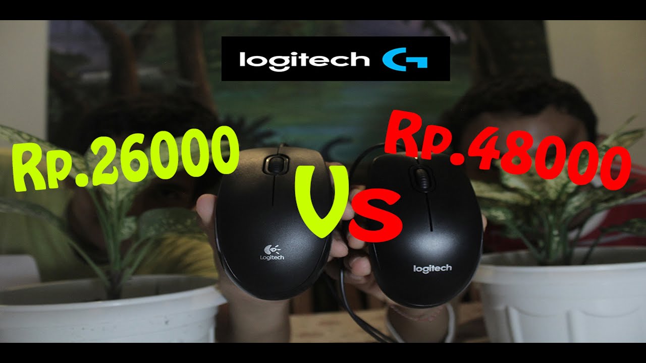 Mouse Logitech B100,  Rp.26000 VS Rp.48000|Mana Bagusan?!