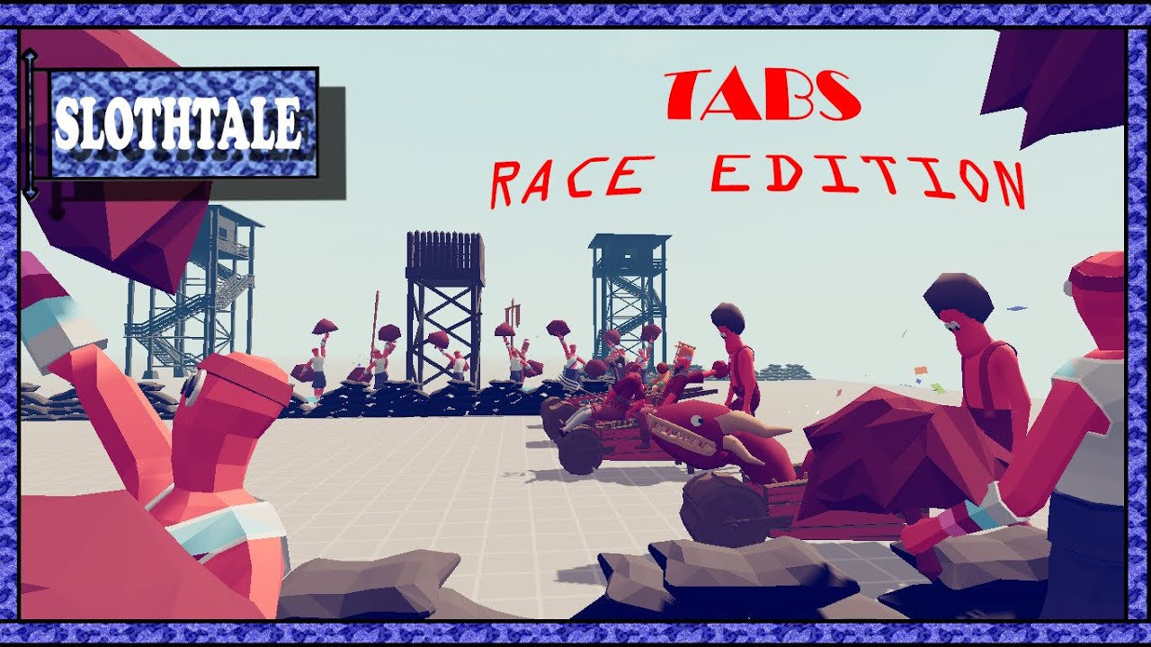 WHEELBARROW RACE - TABS | Who is going to win this Race? ( TABS Race Edition )