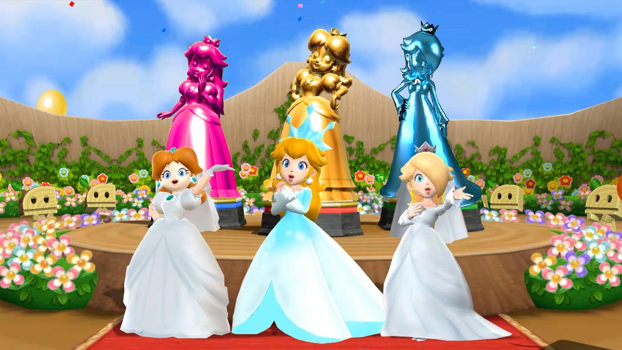【マリオパーティ9】かちぬきバトルウェディングドレスを着たプリンセス全員が勝利(最強CPU｢たつじん」)