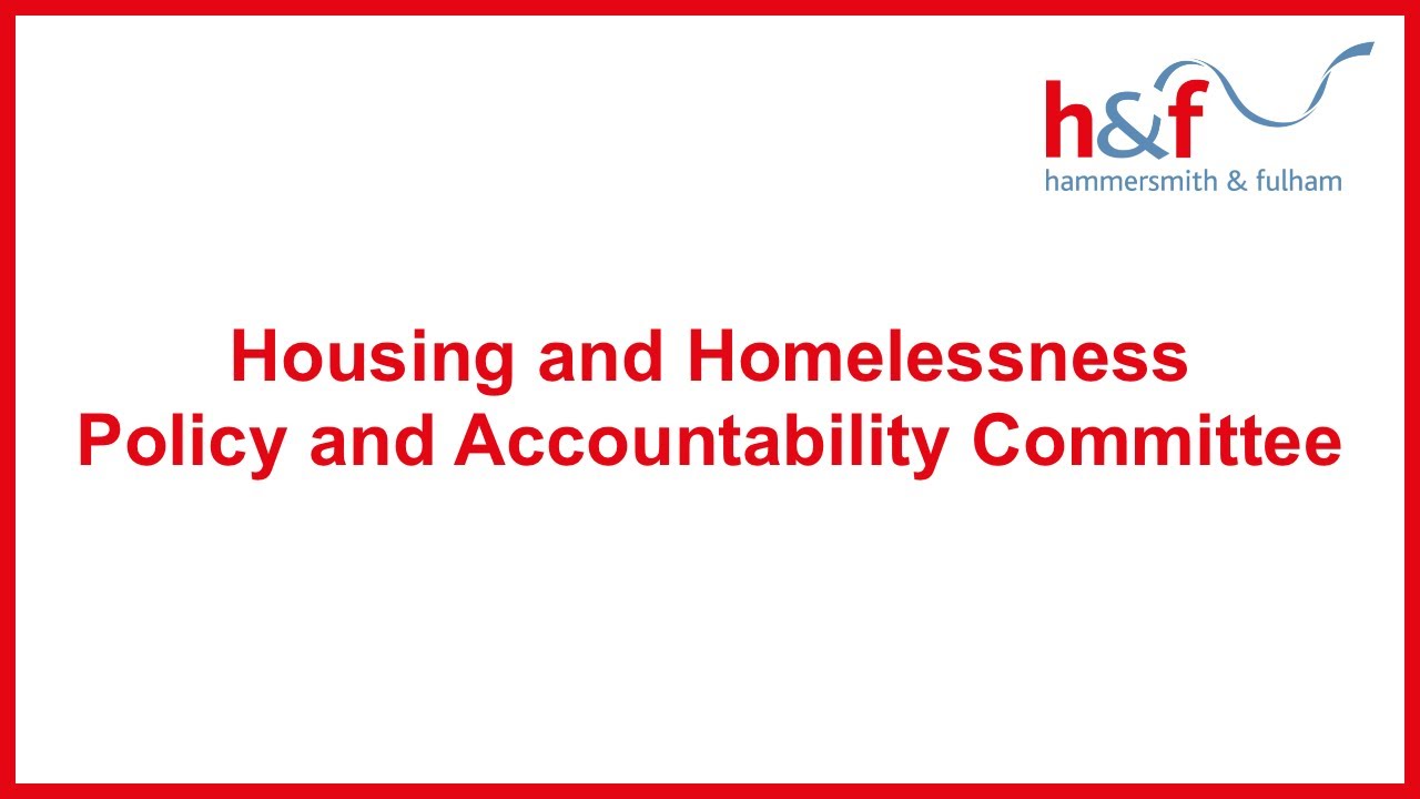 H&F Housing and Homelessness PAC | 3 February 2026