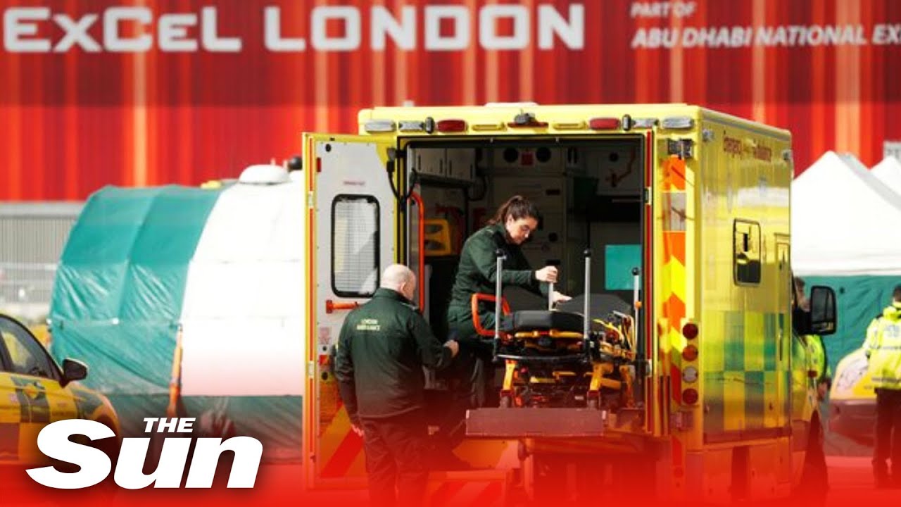 First COVID-19 patients arrive at London&rsquo;s Nightingale Hospital
