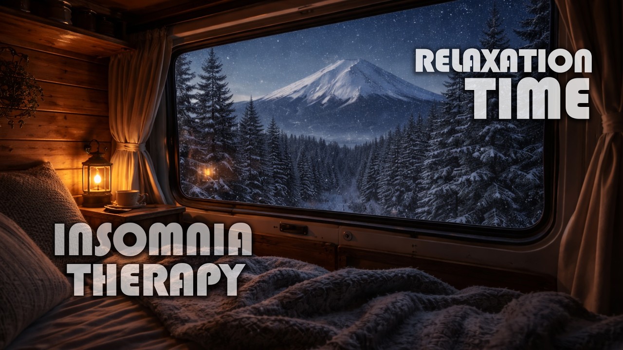 ASMR Cozy Camper Van with Peaceful Mount Fuji View at Night | Sleep & Insomnia Relief Ambience