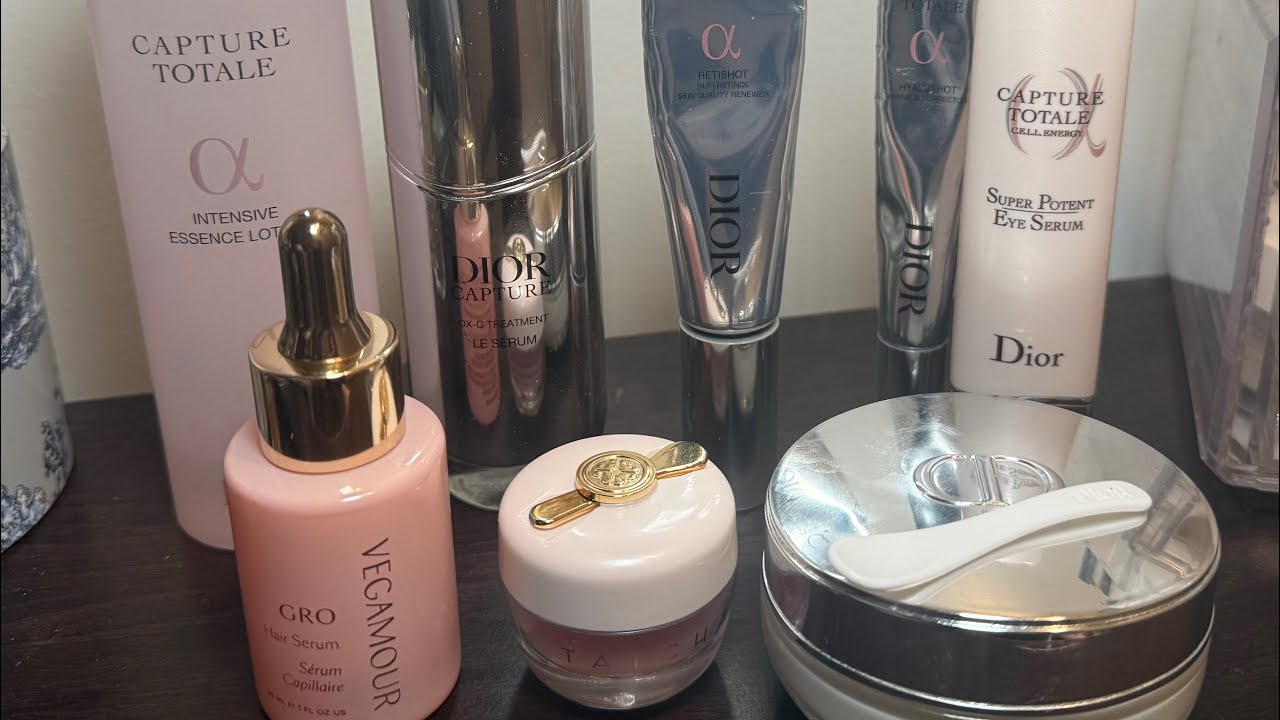 Dior Capture Totale: 6‑Step Nighttime Retinol Ritual + Vegamour Hair Serum