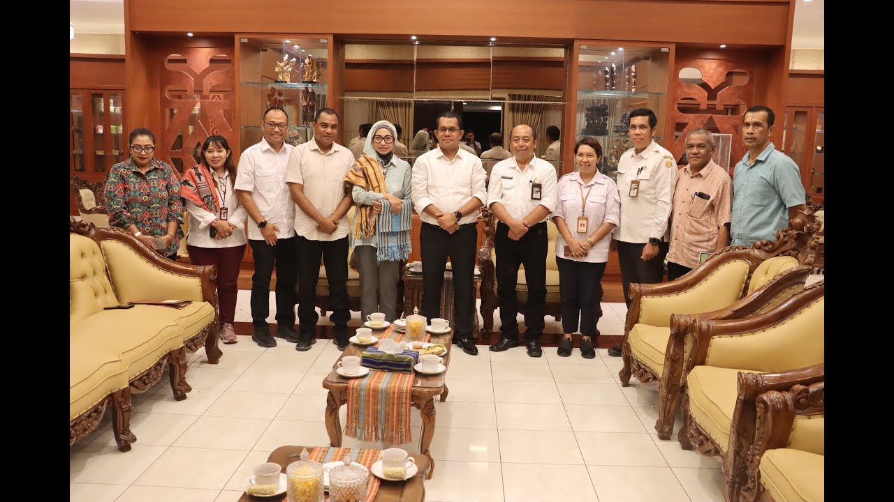 Gubernur NTT menerima kunjungan dari Tim Kementan, SMK-PP Negeri Kupang, & BBPP Kupang