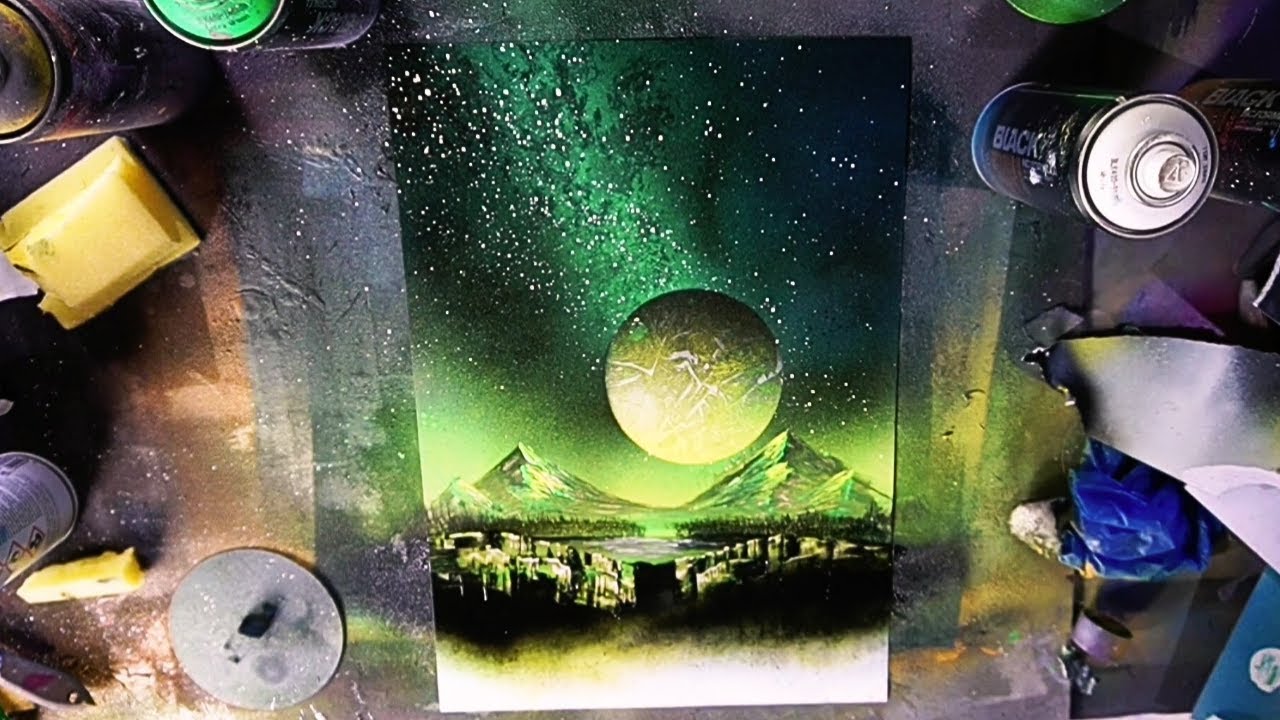 Northern Lights - SPRAYPAINT ART