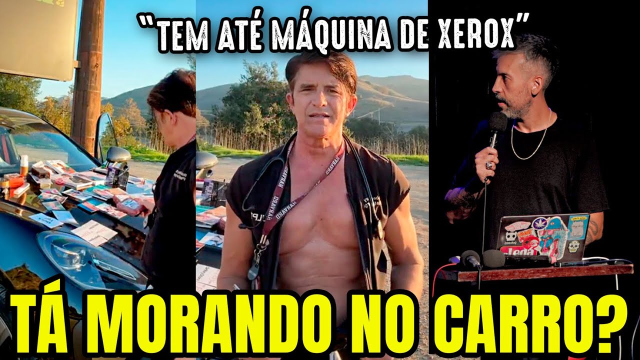 DR. REY FORA DA CASINHA VENDENDO MUAMBA NO ACOSTAMENTO - Murilo Moraes no Show do React