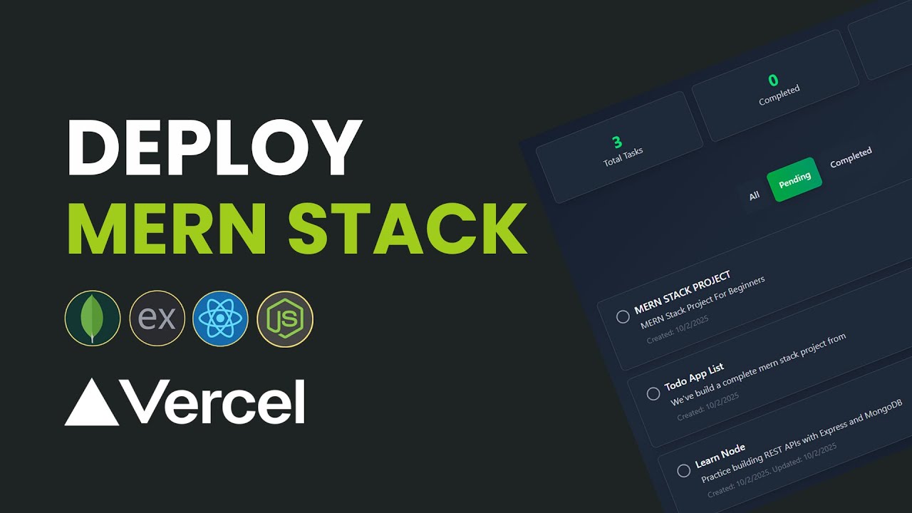 Как развернуть проект MERN Stack на Vercel