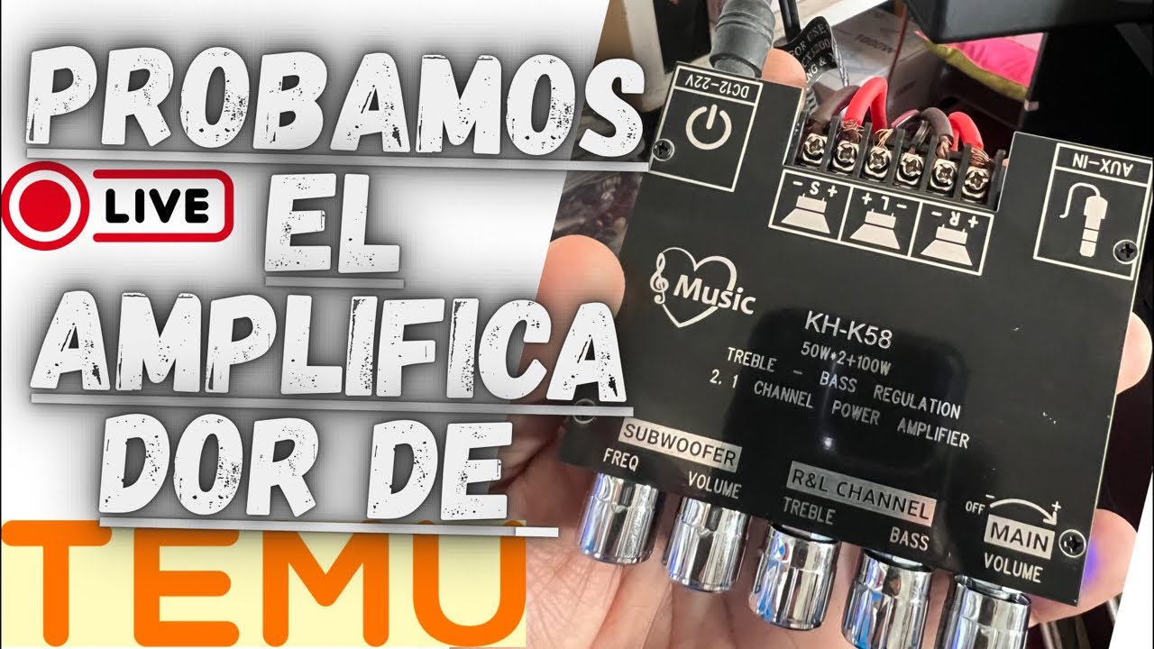 CRAZY CAR AUDIO está en vivo probando ampli de TEMU