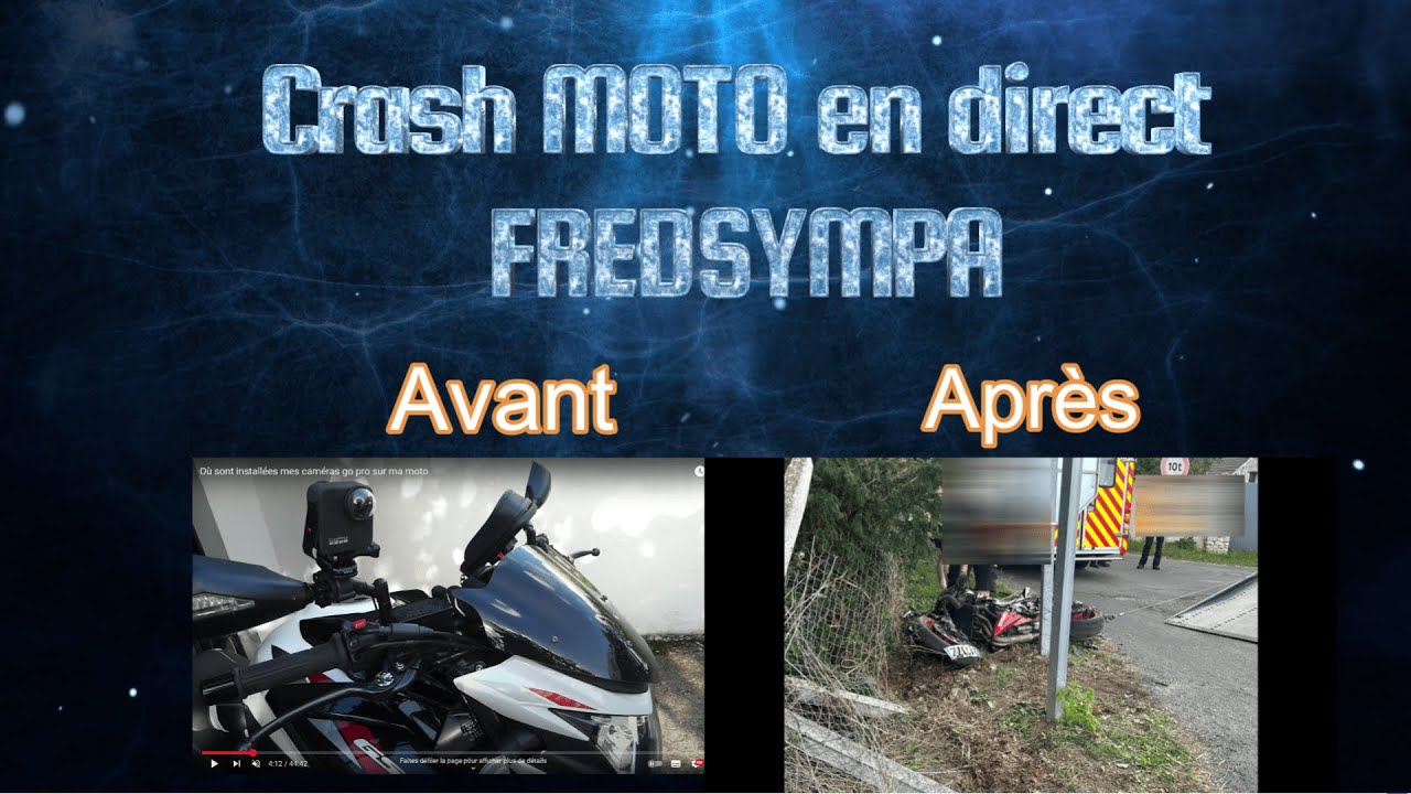 Crash moto en direct Gsx S 750 2020 Fredsympa