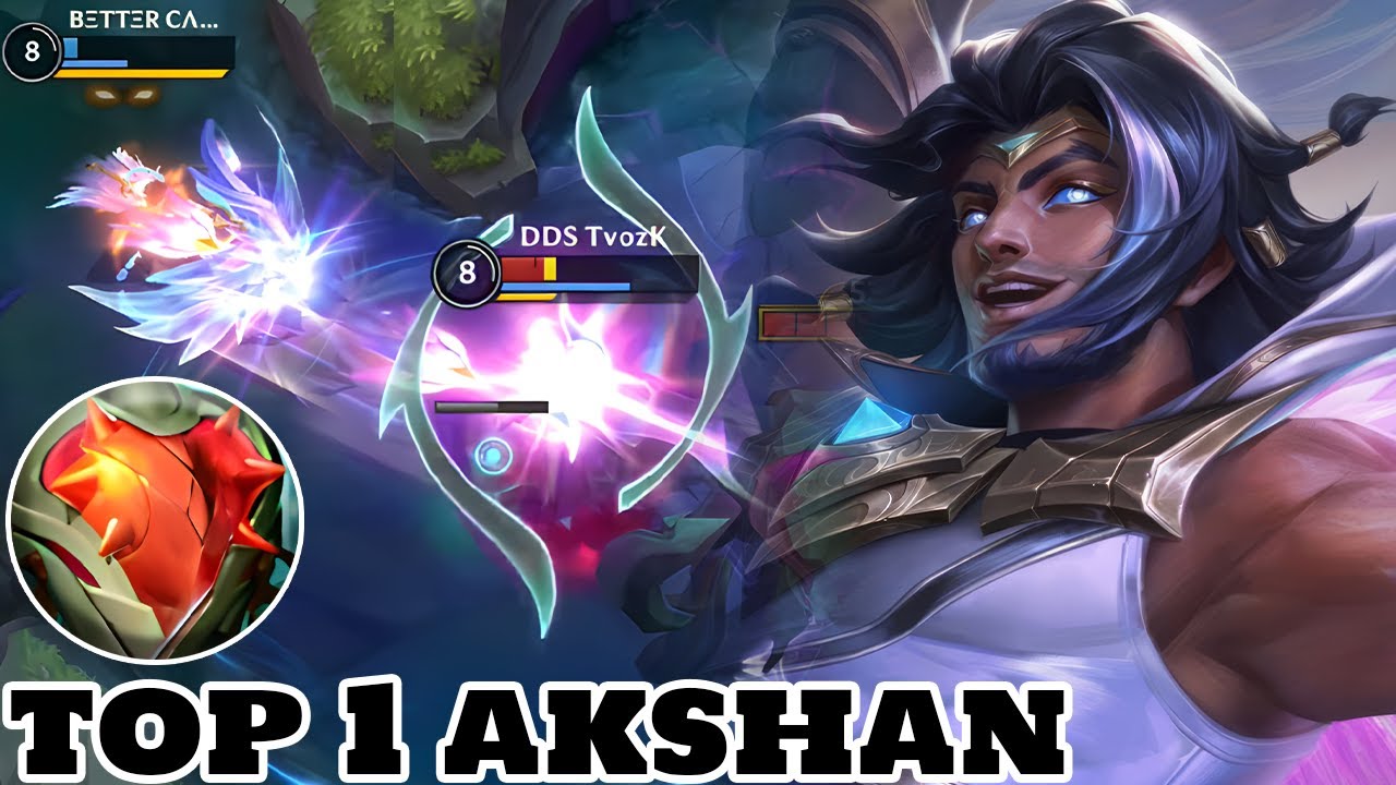 Wild Rift Akshan - Top 1 Akshan (Dawnbringer Skin) Gameplay Rank Grandmaster