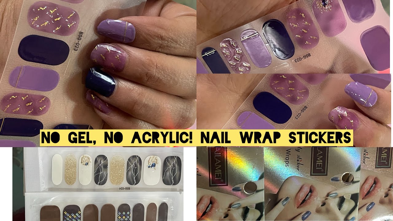 How to Apply Nail Wrap Stickers at Home | Easy Step-by-Step Tutorial