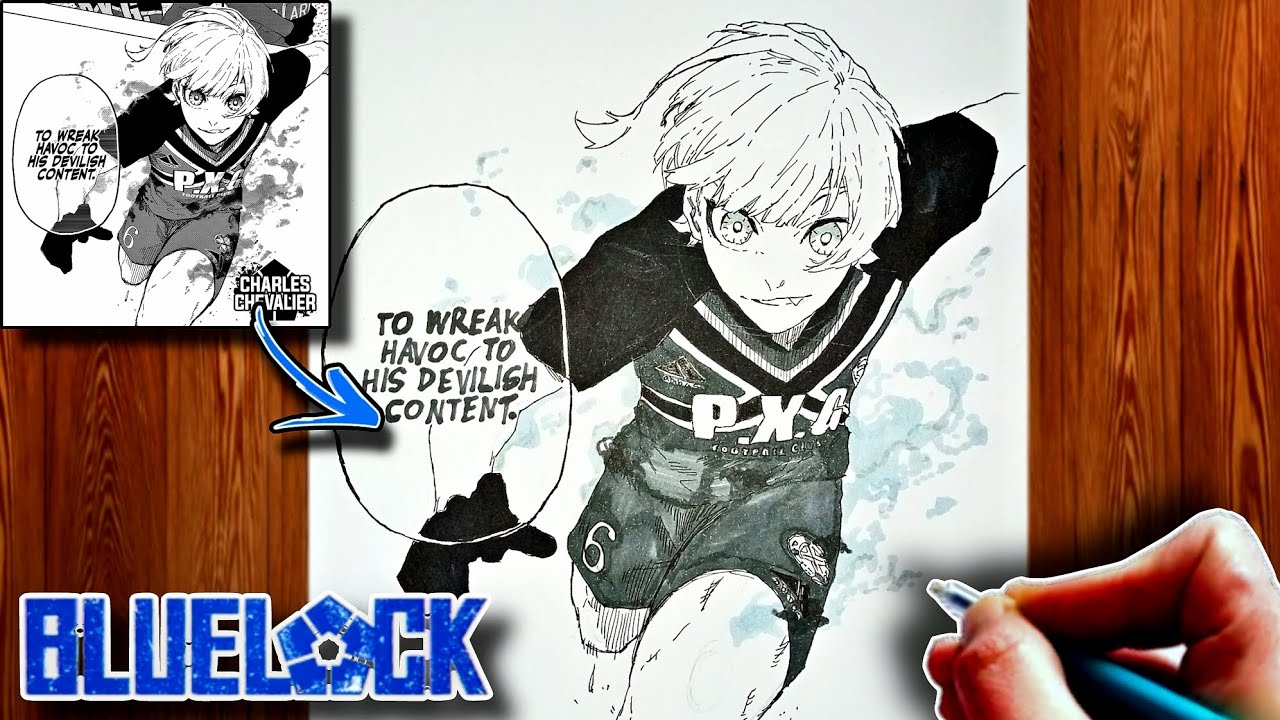 How to Draw Charles Chevalier, Flow | Blue Lock | ブルーロック | Step-by-Step Tutorial