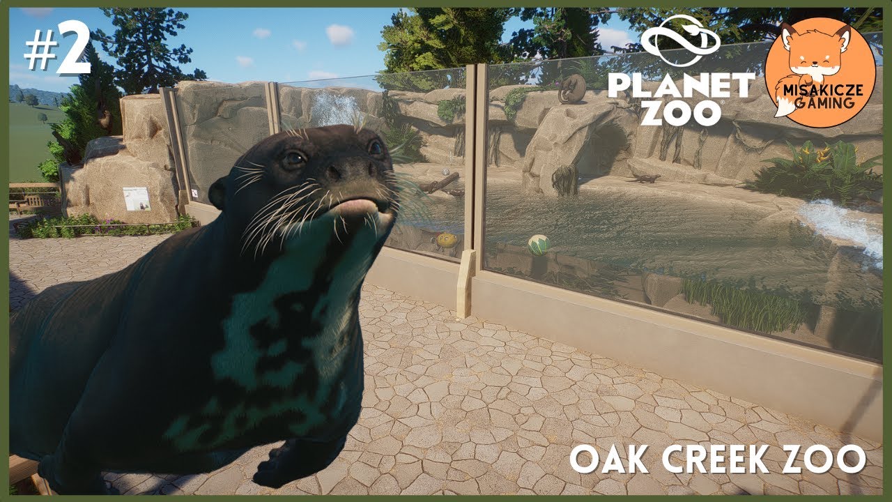 Giant Otter Waterfall Habitat | Oak Creek Zoo | Ep. 2 l Planet Zoo 🦒