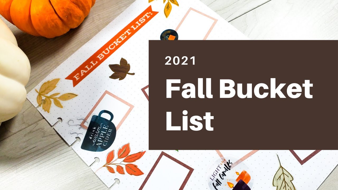 Fall Bucket List 2021//Classic Happy Planner