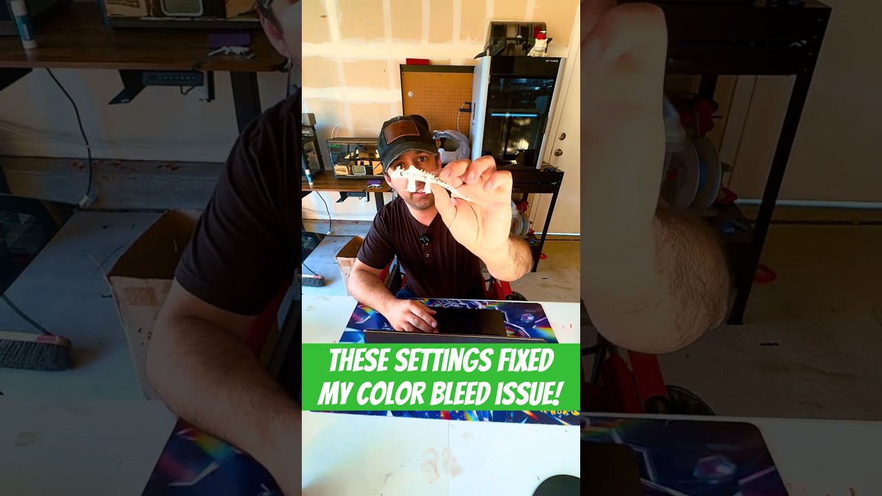 Fixed my color bleed issue with these settings #3dprinting #3dprinter