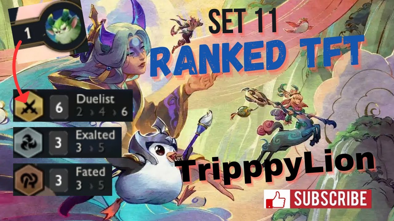 SET 11 TFT Duelist Comp is AWESOME!!! - Chill Ranked TFT Gameplay