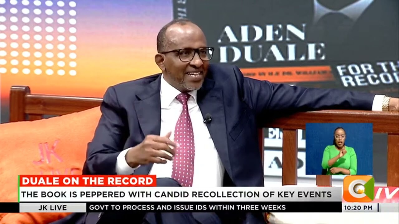 Defence CS Aden Duale takes us through the pages of his new book - JKLive Part 1