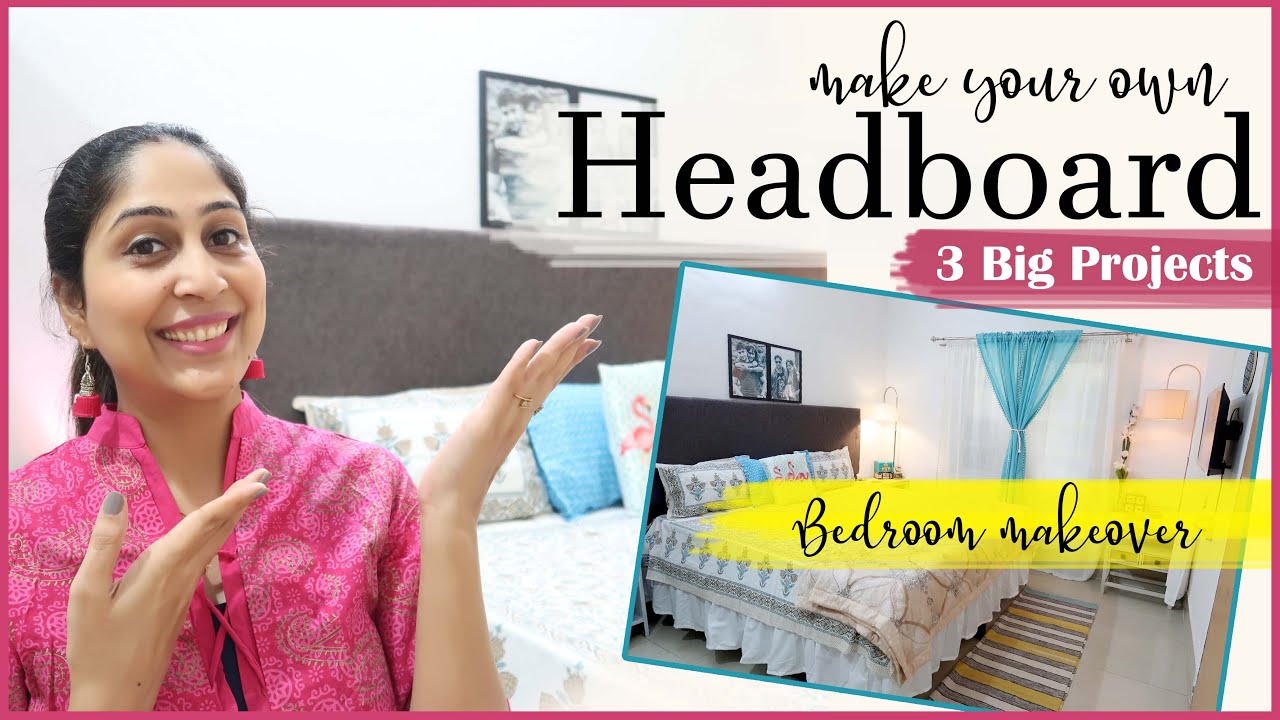 आसान तारिका हेडबोर्ड बनाने का  | Bedroom Makeover  | Tile Mirror DIY