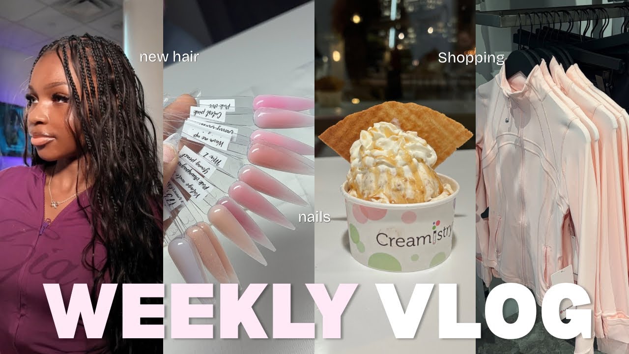 soft reset days | New hair + nails, how i film, shopping, life update, PR & clothing haul 