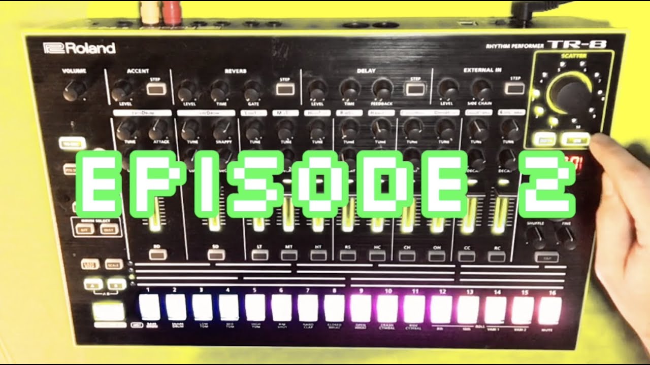 Roland TR-8 Drum Machine - Episode 2 - Start/Stop, Instrument Play, Mute, Rolls, Variations, Gain