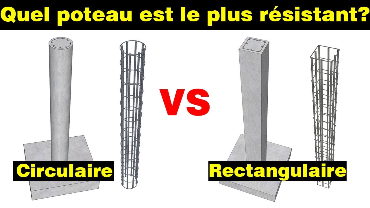 Quel poteau est le plus résistant : Circulaire ou Rectangulaire? 🤔