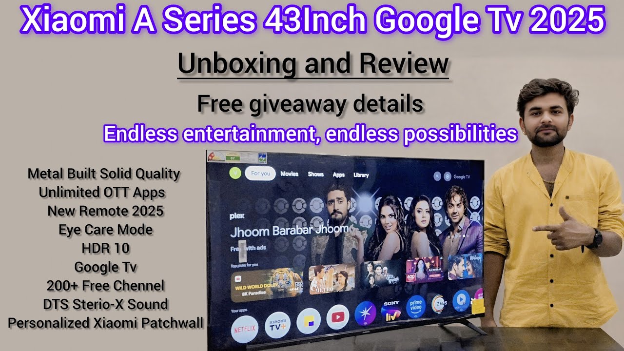 Xiaomi A Series 43 Inch Smart Google Tv 2025 Eddition 📺 Mi Tv A Series 43 Inch -Unboxing & Review