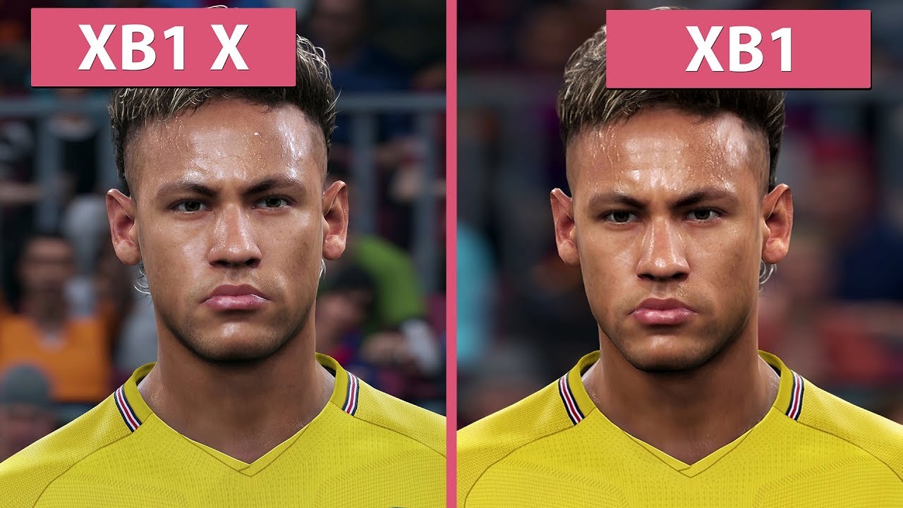 [4K] PES 2018 &ndash; Xbox One vs. Xbox One X Graphics Comparison