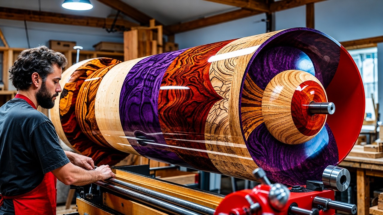 Burnt Wood Becomes a Masterpiece - The Amazing Woodturning Idea You've Never Seen Before