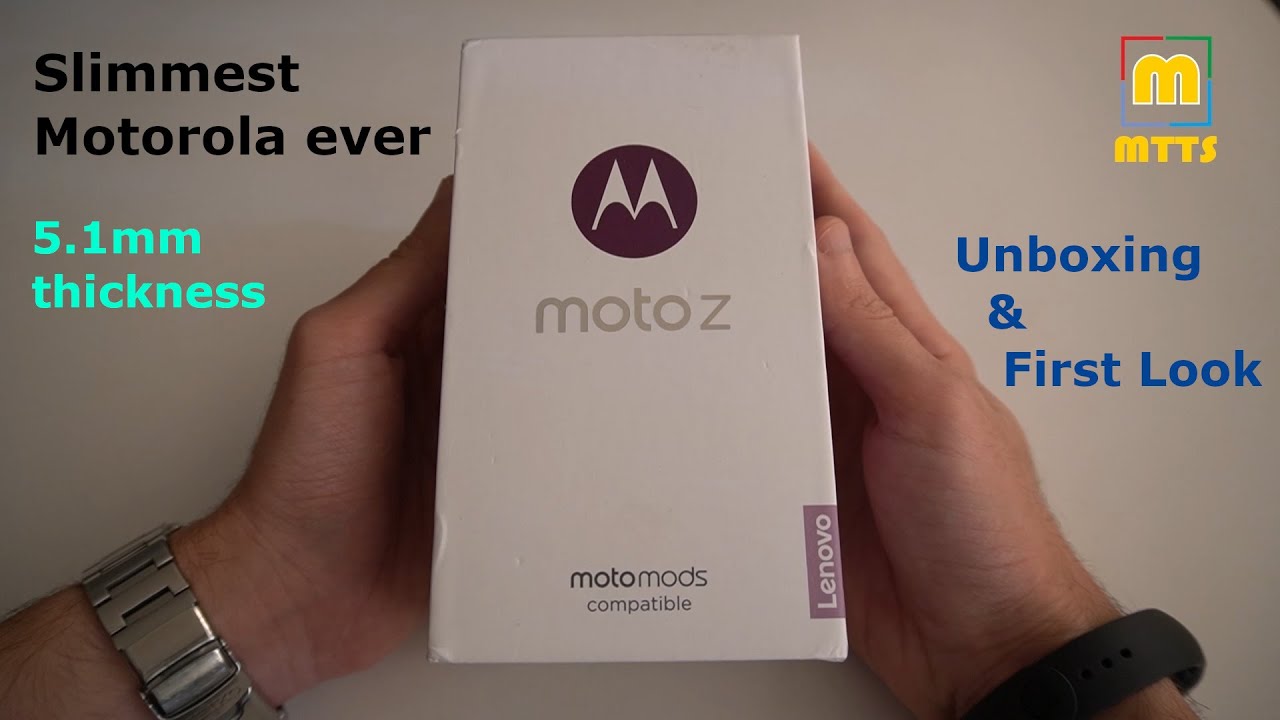 Moto Z - The Slimmest Motorola Ever [5.1mm] - Unboxing & First Look