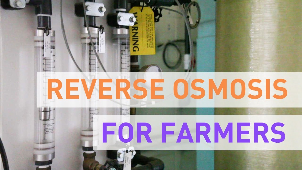 Reverse Osmosis Filters For Hydroponic Growers
